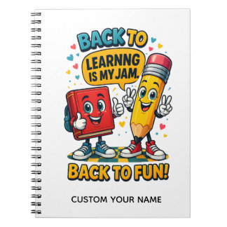 Carnet Joli Nom Personnalisé École