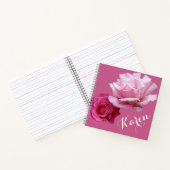 Carnet Joli nom rose roses Karen beau fleuri (Intérieur)