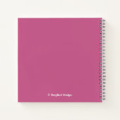 Carnet Joli nom rose roses Karen beau fleuri (Dos)