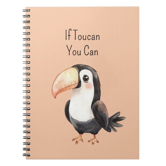Carnet Joli oiseau animal toucan (Devant)
