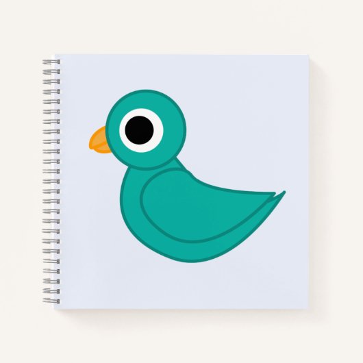 Carnet Joli oiseau bleu (Devant)