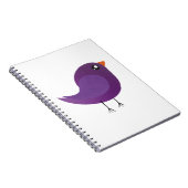 Carnet joli oiseau violet (Côté Droit)