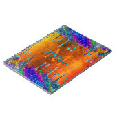 Carnet Joli orange Parties scintillant Drivers monogramme (Côté gauche)