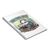 Carnet Joli Panda Travaille De Chez Lui (Côté Droit)
