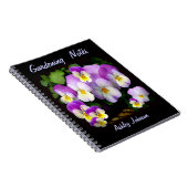 Carnet Joli Pansy Customisé (Côté Droit)