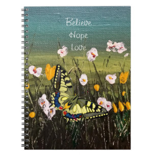 Carnet Joli papillon et Fleur sauvage