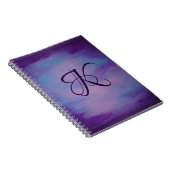 Carnet Joli Pastels | Cloud rose mignon Ciel bleu violet (Côté Droit)