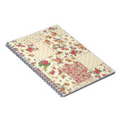 Carnet Joli Patchwork Floral Conception transparente (Côté Droit)