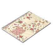 Carnet Joli Patchwork Floral Conception transparente (Côté gauche)