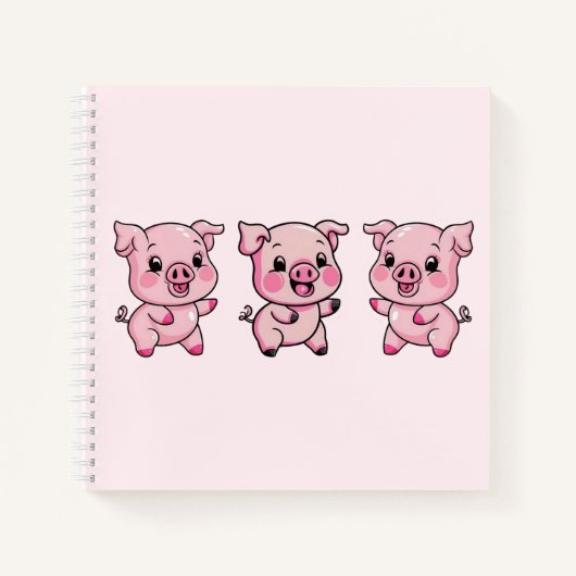 Carnet Joli petit bébé cochon (Devant)