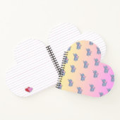 Carnet joli petit éléphant rose gris  (Intérieur)