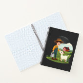 Carnet Joli petit garçon fermier chèvre (Intérieur)