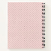 Carnet Joli petit hamster intelligent rose (Dos)