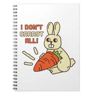 Carnet Joli Petit Lapin Tenant Sa Carotte