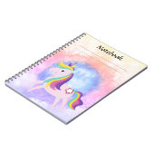 Carnet Joli petit licorne (Côté gauche)