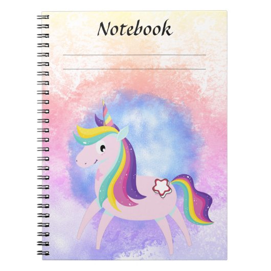 Carnet Joli petit licorne (Devant)