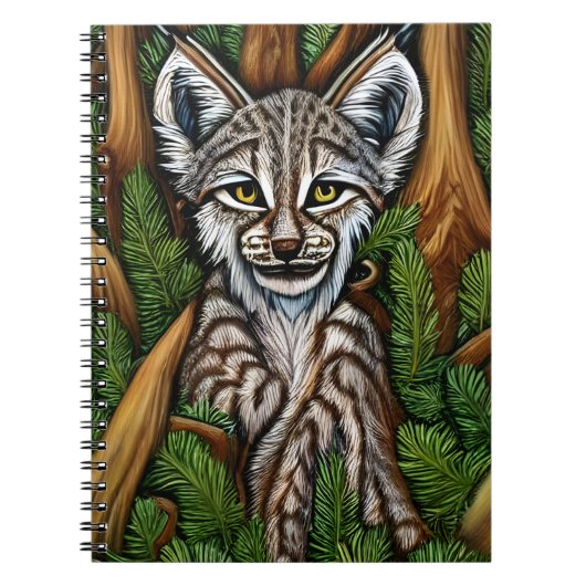 Carnet Joli Petit Lynx Kitten adorable (Devant)