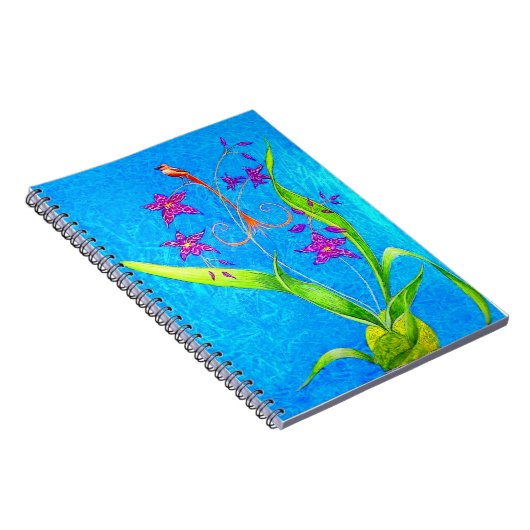 Carnet Joli petit orchidée (Côté Droit)