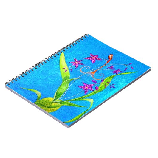 Carnet Joli petit orchidée (Côté gauche)