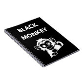 Carnet Joli Petit Singe Noir (Côté Droit)