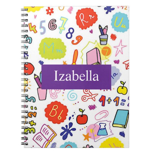 Carnet Joli premier jour d'école (Devant)