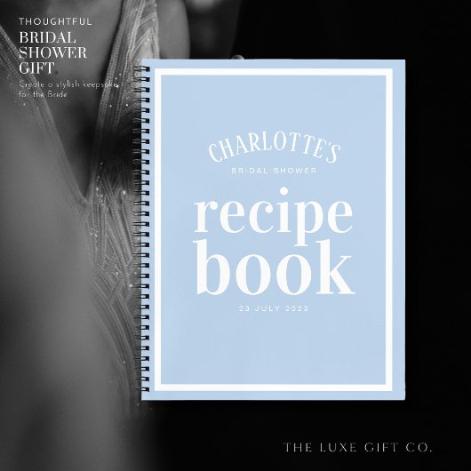 Carnet Joli quelque chose de bleu Fête des mariées Recett