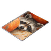 Carnet Joli Raccoon Citrouille caché Patch Art (Côté gauche)