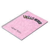 Carnet Joli Rainbow Hello World (Côté gauche)