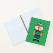 Carnet Joli renard vert (Intérieur)