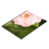 Carnet Joli rose à fleurs rose (Côté gauche)