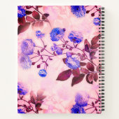 Carnet Joli rose avec / Purple Floral Print (Dos)