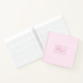 Carnet Joli rose et blanc doux (Intérieur)