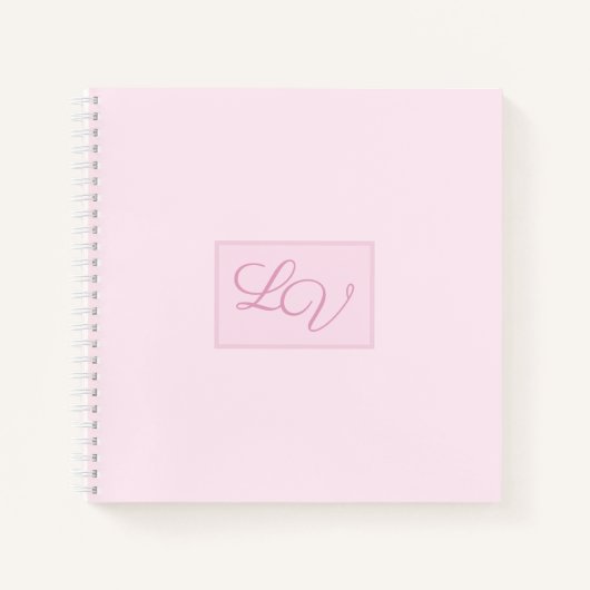 Carnet Joli rose et blanc doux (Devant)