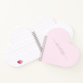 Carnet Joli rose et blanc doux (Intérieur)