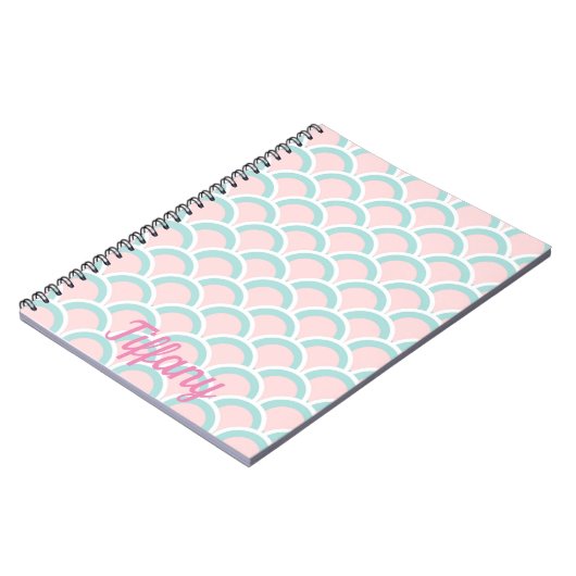 Carnet Joli rose et vert (Côté gauche)