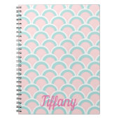 Carnet Joli rose et vert (Devant)