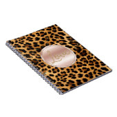 Carnet Joli Rose Gold Empreinte de léopard (Côté Droit)