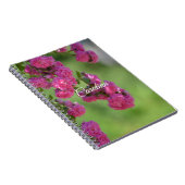 Carnet Joli rose Roses Floral (Côté Droit)