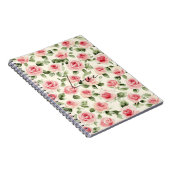 Carnet Joli rose Roses Floral (Côté Droit)