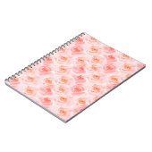 Carnet Joli Roses d'aquarelle rose (Côté gauche)
