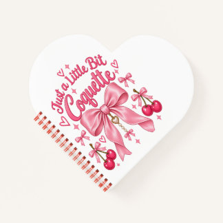 Carnet Joli Ruban Coquette Rose Féminin Esthétique