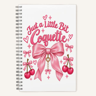 Carnet Joli Ruban Coquette Rose Féminin Esthétique