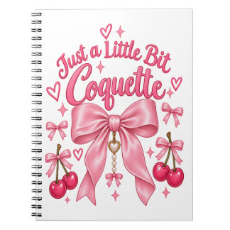 Carnet Joli Ruban Coquette Rose Féminin Esthétique