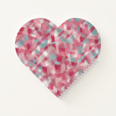 Carnet Joli slogan sur le coeur rose (Dos)