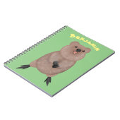 Carnet Joli sourire mignon dessin animé quokka (Côté gauche)
