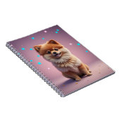 Carnet Joli spirale de Pomeranian (Côté Droit)