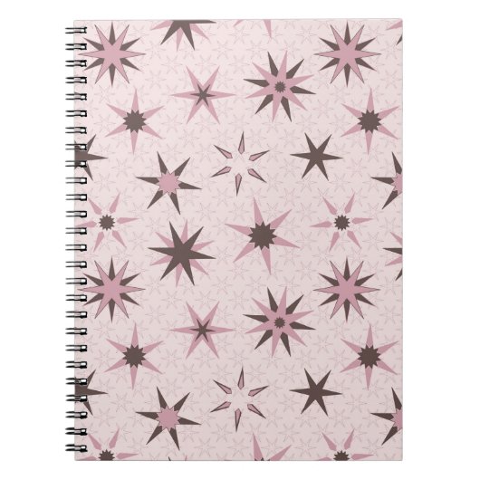 Carnet Joli Stars De Geo Rose - motif. (Devant)