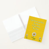 Carnet Joli Sunflower Life Citation de l'auteur (Intérieur)