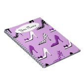 Carnet Joli talons violets (Côté Droit)