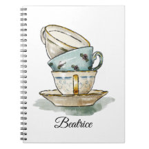 Joli teacup vintage aquarelle